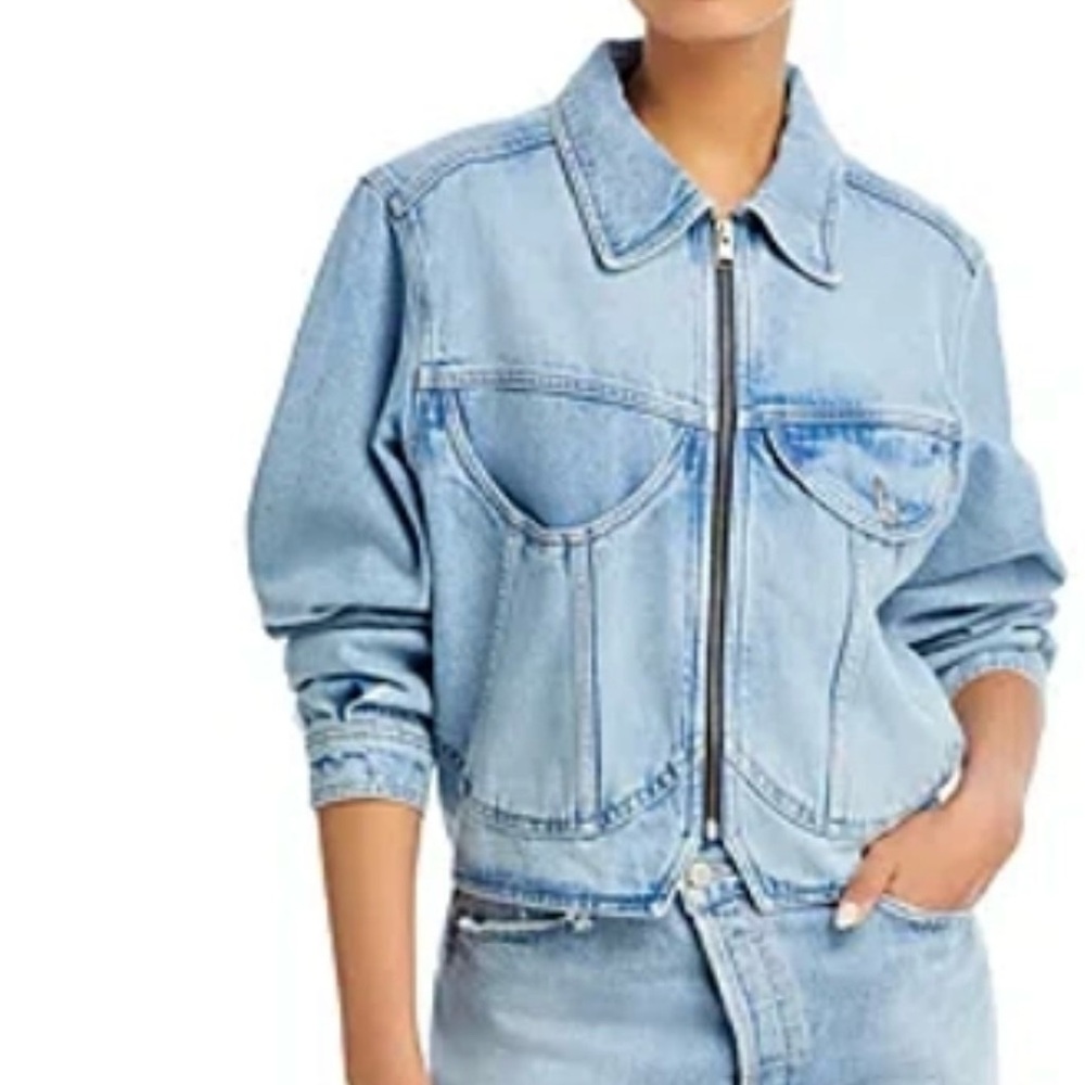 Frame Denim Light Blue Jean Jacket